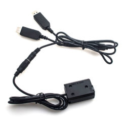 Caruba Sony NP-FW50 Volldecodierung Dummy-Batterie + 5V 2A duales USB-Kabel