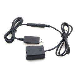 Caruba Sony NP-FW50 Volldecodierung Dummy-Batterie + 5V 2A Einzel-USB-Kabel