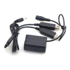 Caruba Sony NP-FZ100 volle Dekodierung Dummy-Akku + 5V 2A Dual-USB-Kabel